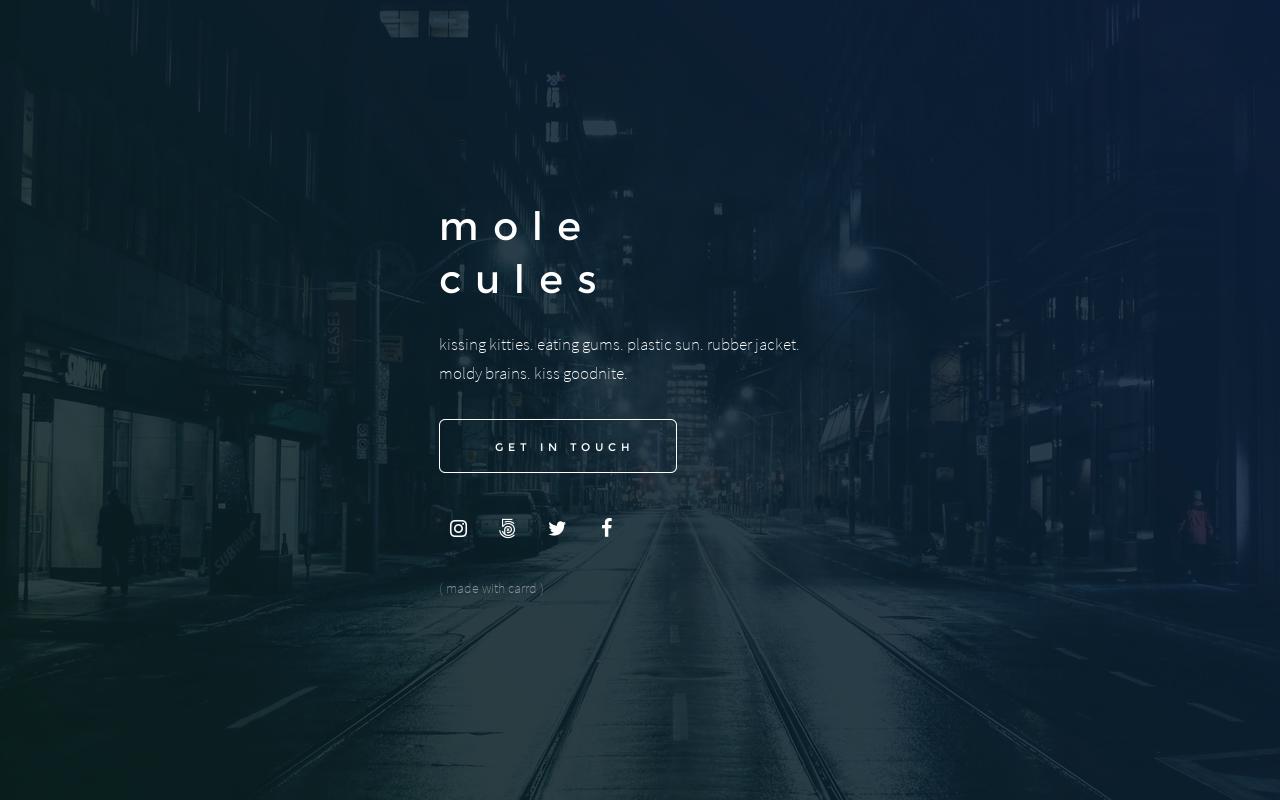 Carrd profile picture for @molecules